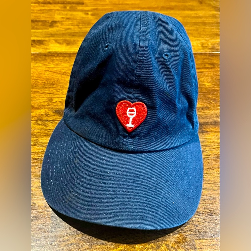 Love Heart Wine Slouch Strapback Dad Cap Hat